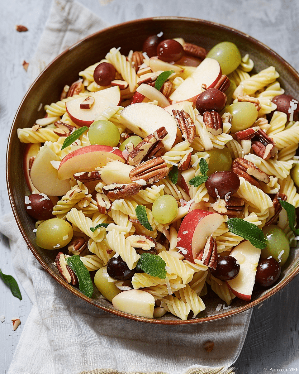 Apple, Grape and Pecan Pasta Salad