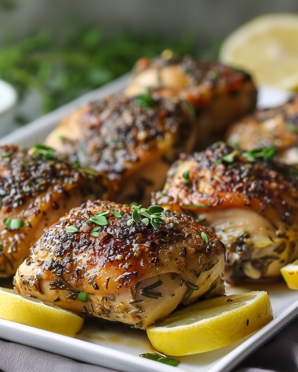 Herb Roasted Chicken Thighs
