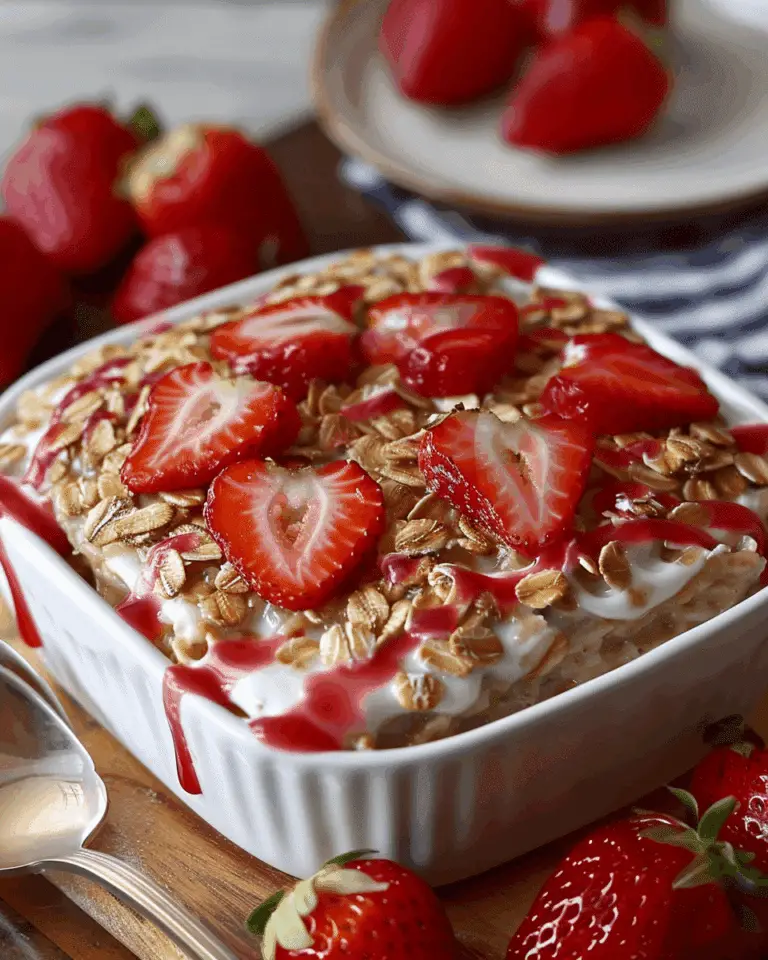 Strawberry Cheesecake Baked Oatmeal