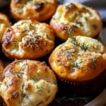 Garlic Rosemary Focaccia Muffins
