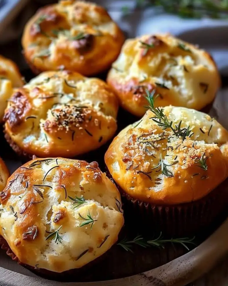 Garlic Rosemary Focaccia Muffins