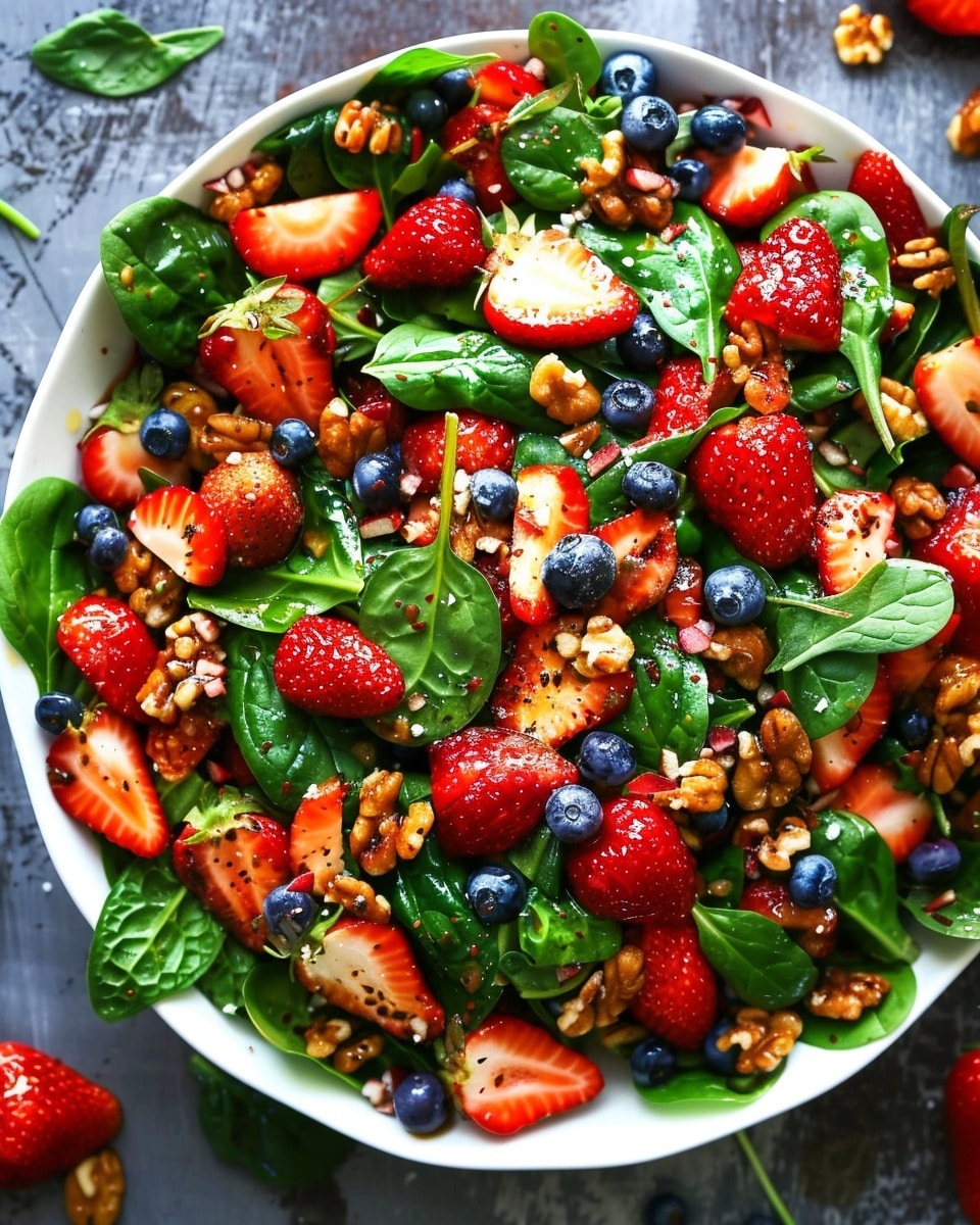 15-Minute Strawberry Spinach Salad