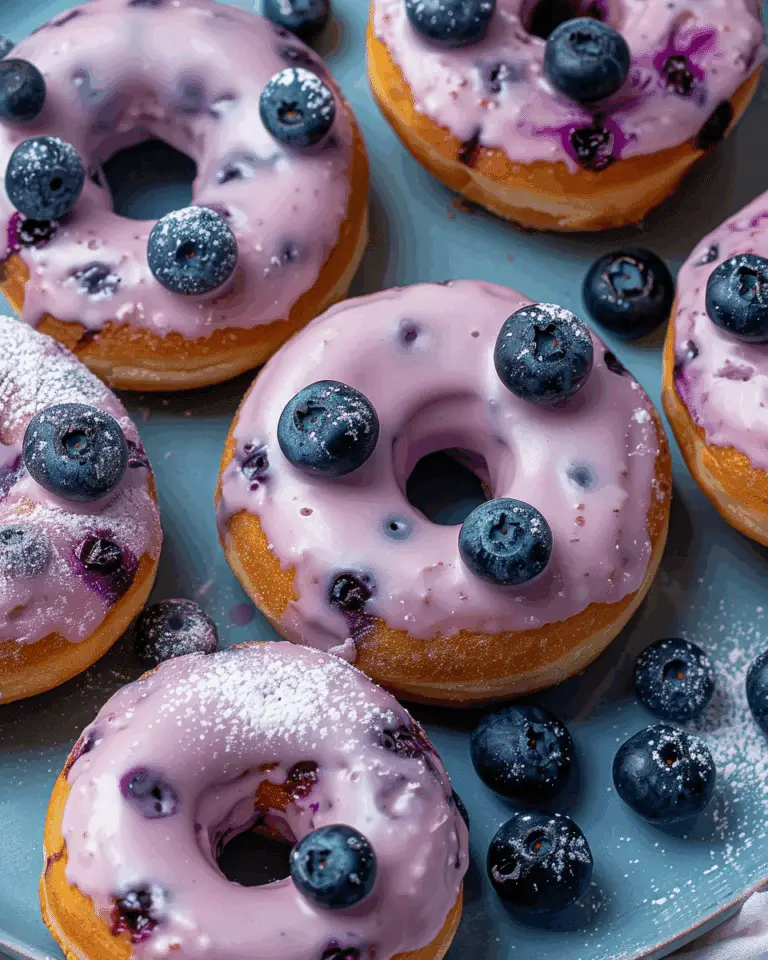 Blueberry Cake Donuts