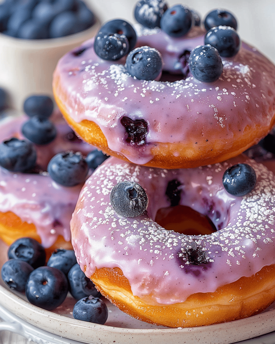 Blueberry Cake Donuts