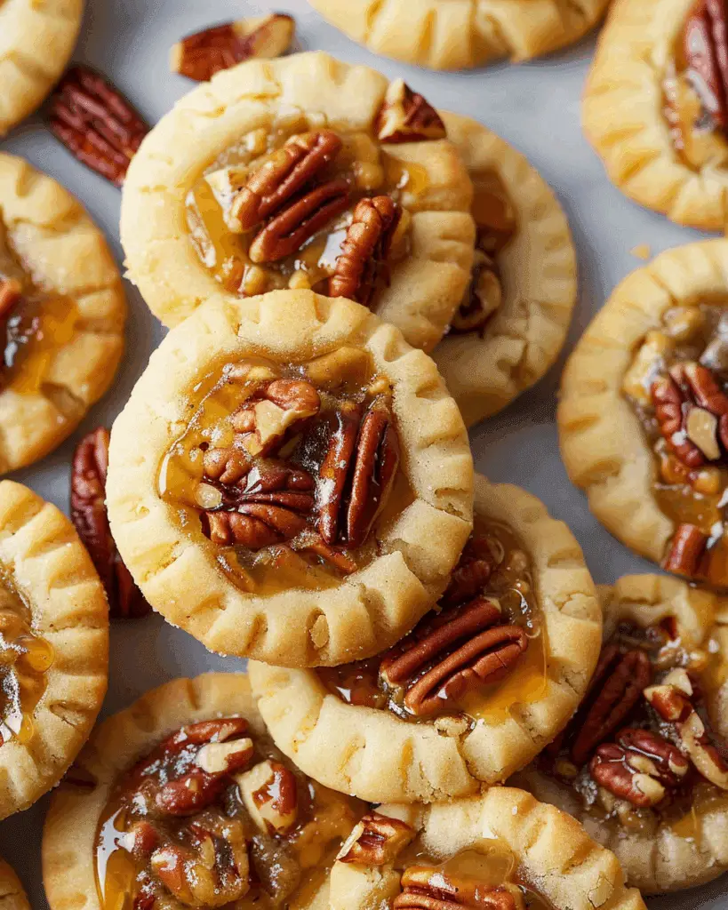 Pecan Pie Thumbprint Cookies