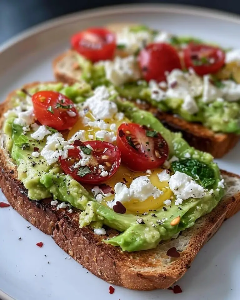 Creamy Avocado Feta Toast Delight