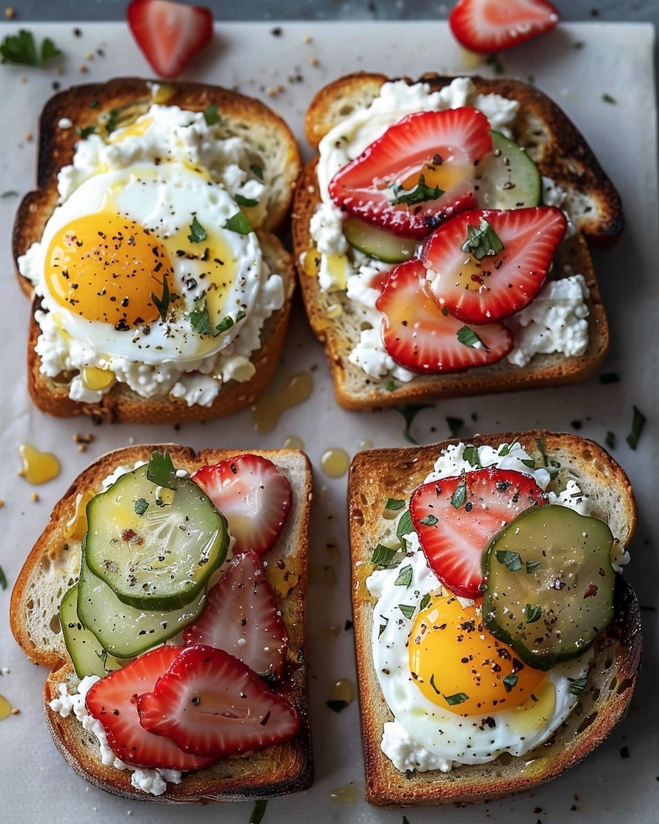 Cottage Cheese Breakfast Toast
