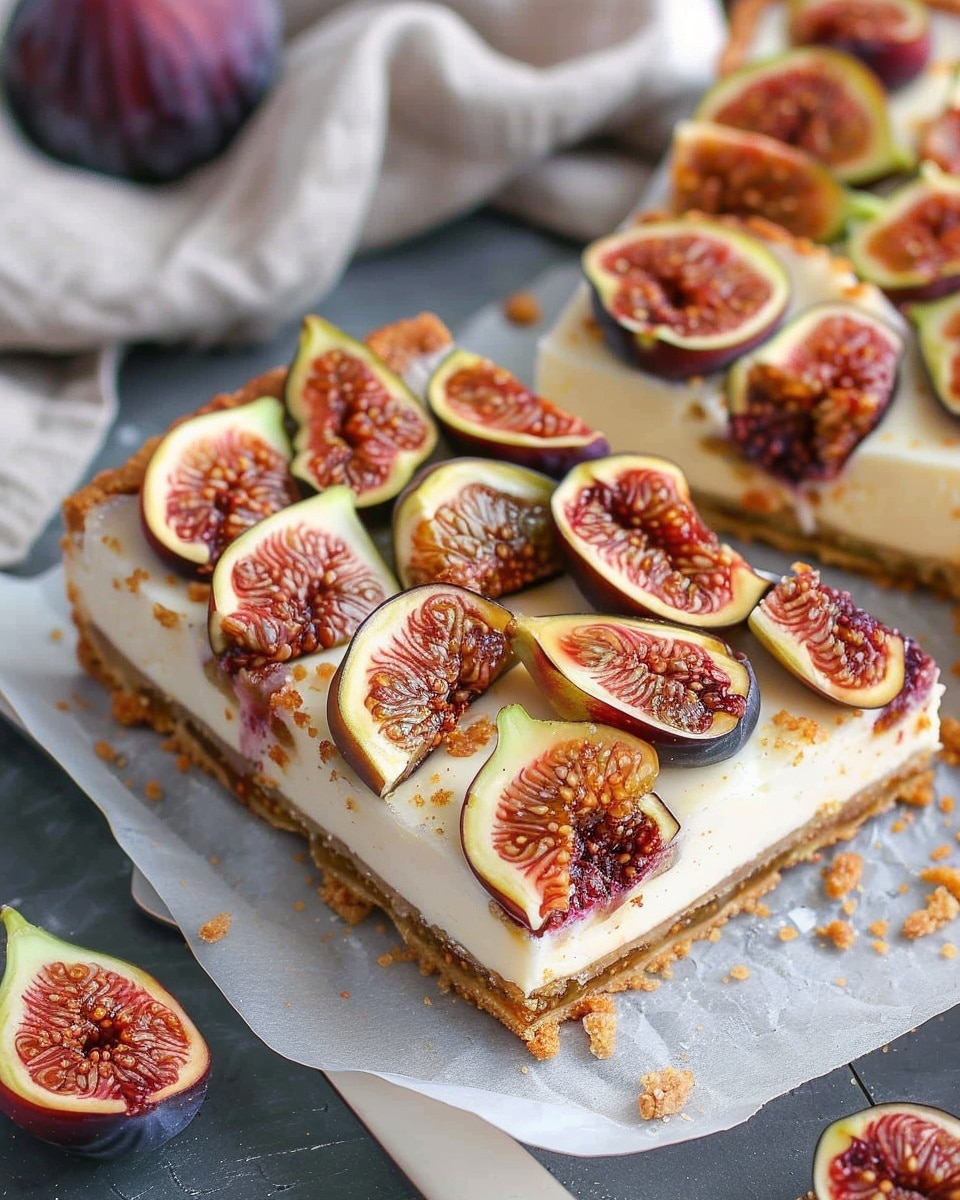 Honey Fig Cheesecake Bars