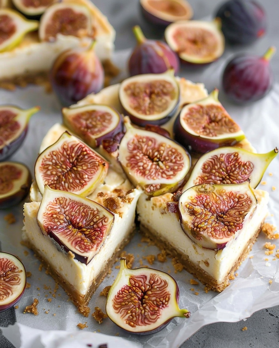 Honey Fig Cheesecake Bars