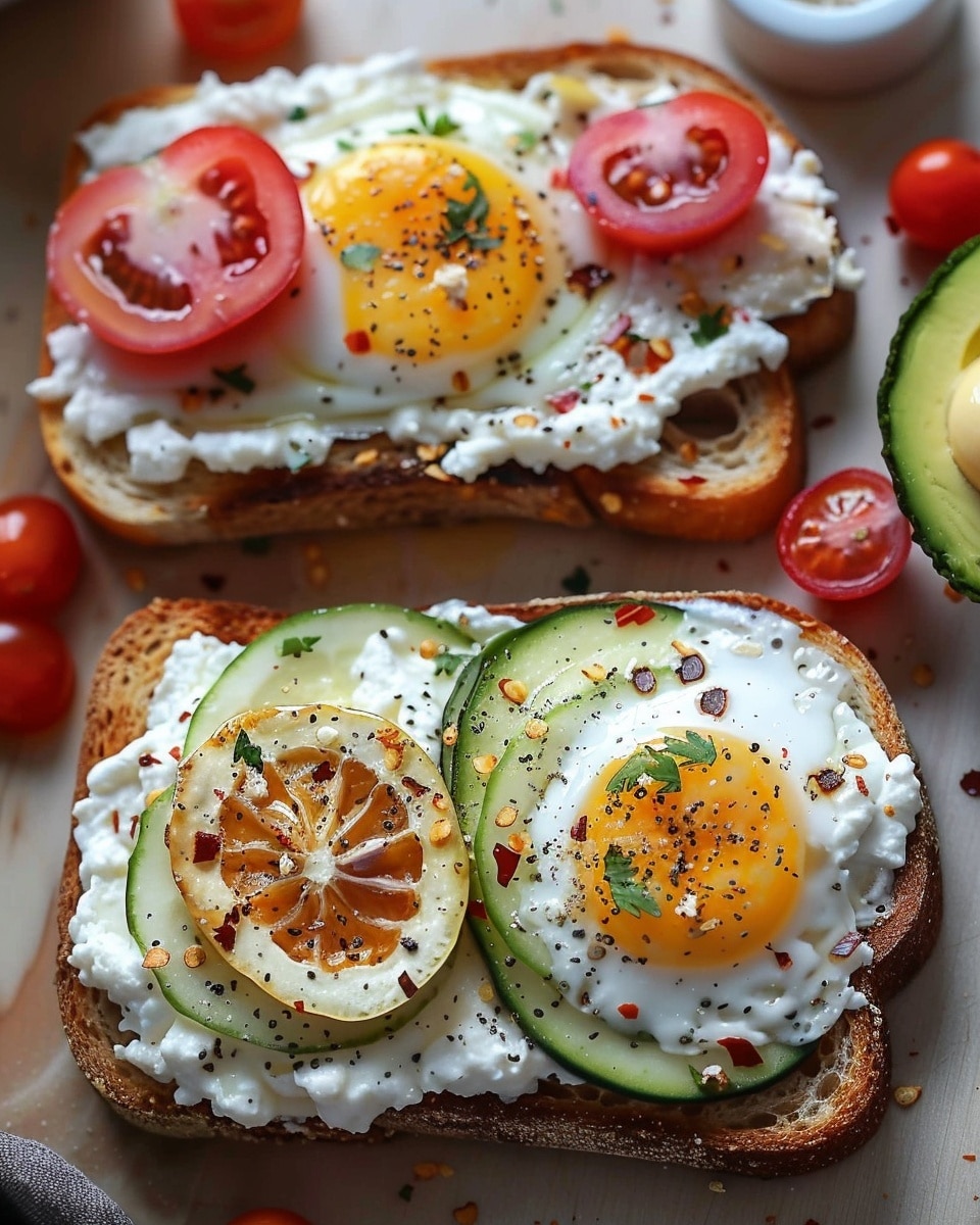 Cottage Cheese Breakfast Toast