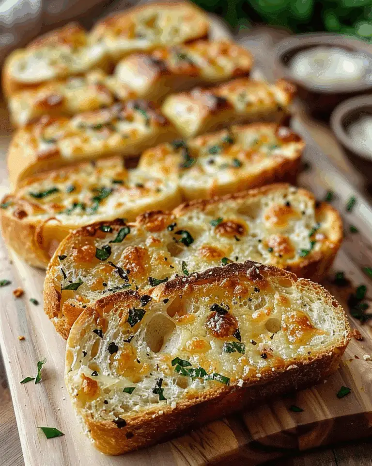 Homemade Garlic Bread with Slice Bread