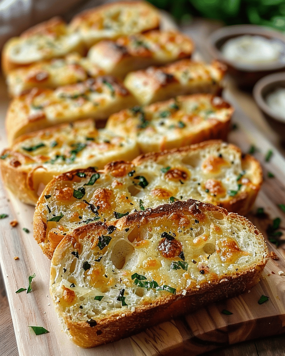 Homemade Garlic Bread with Slice Bread