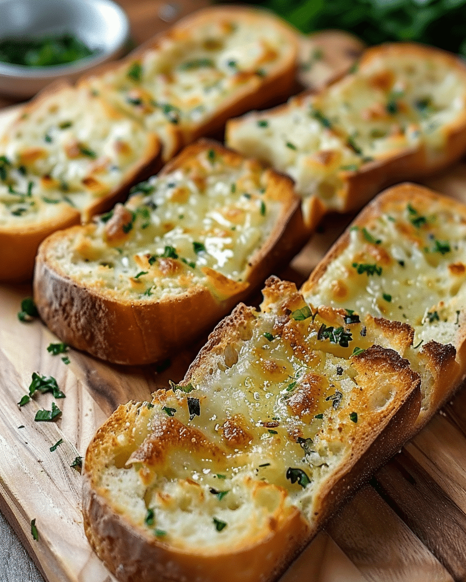 Homemade Garlic Bread with Slice Bread