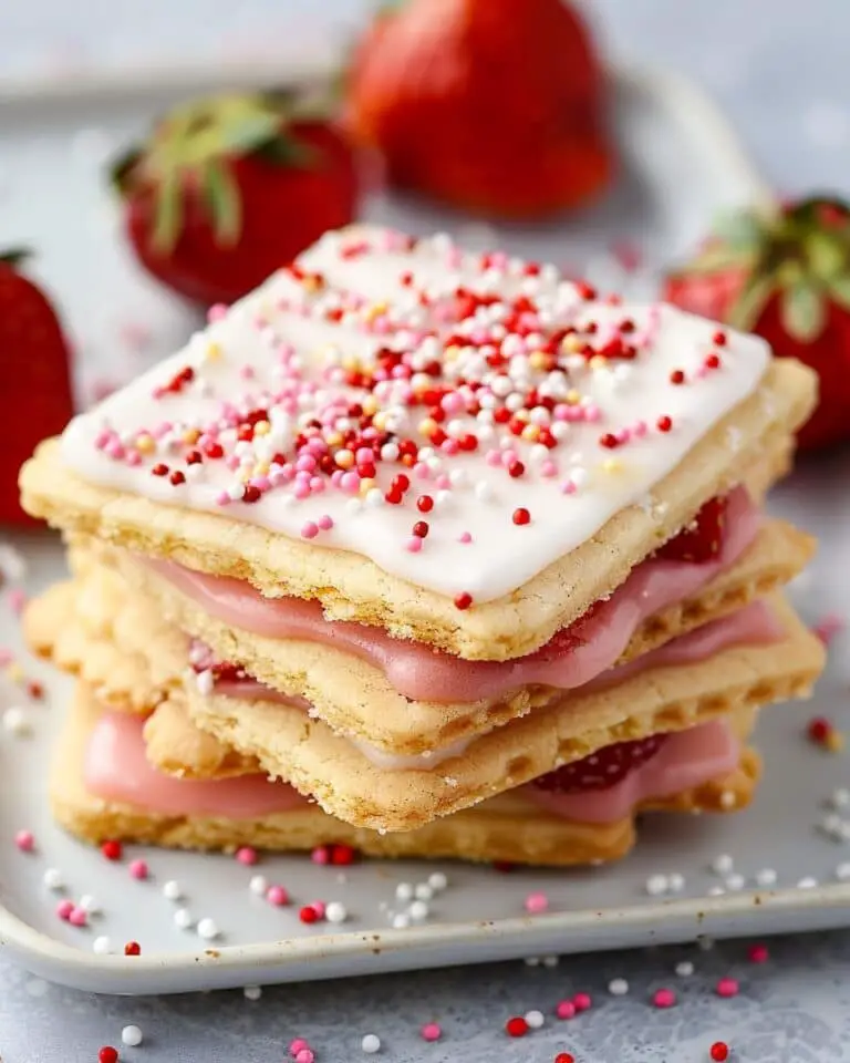 Strawberry Pop Tart Sugar Cookies