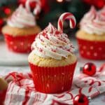 Delicious Candy Cane Cupcakes