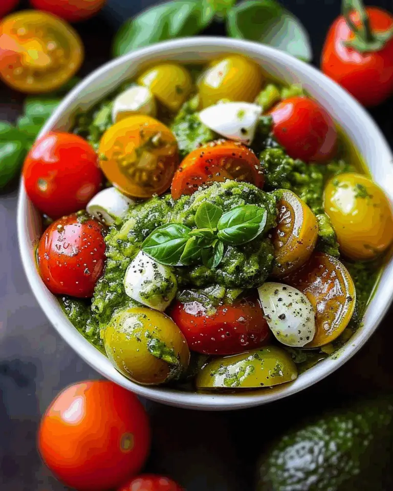 Green & Gorgeous Avocado Tomato Pesto