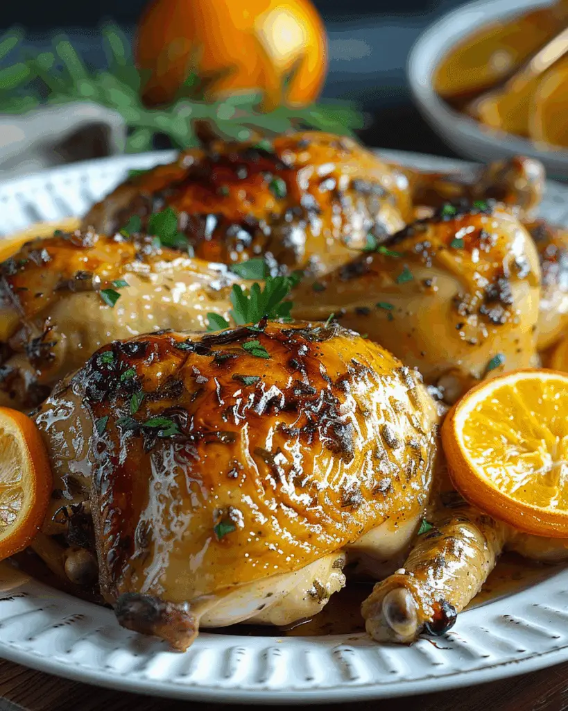 Sweet and Savory Roasted Orange Chicken