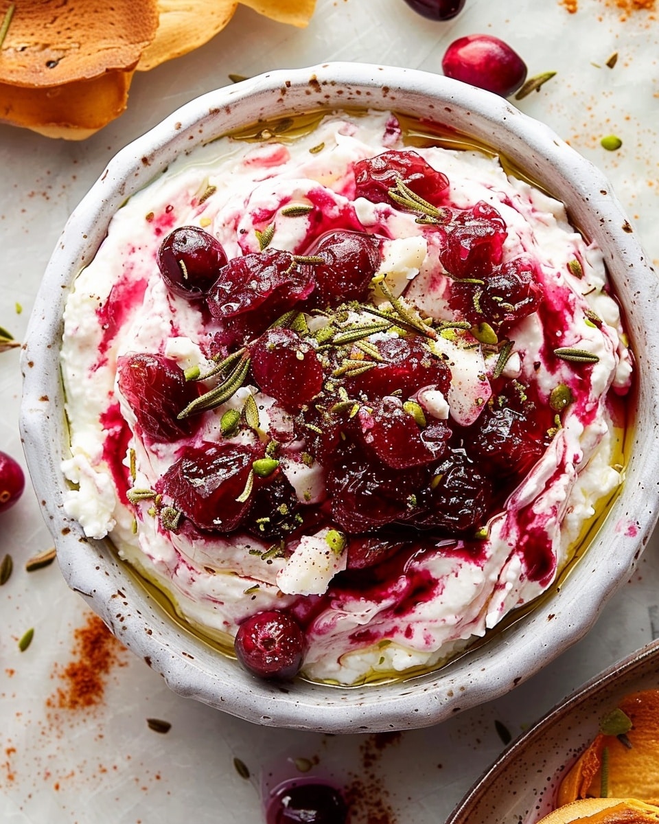 Cranberry Whipped Feta Dip