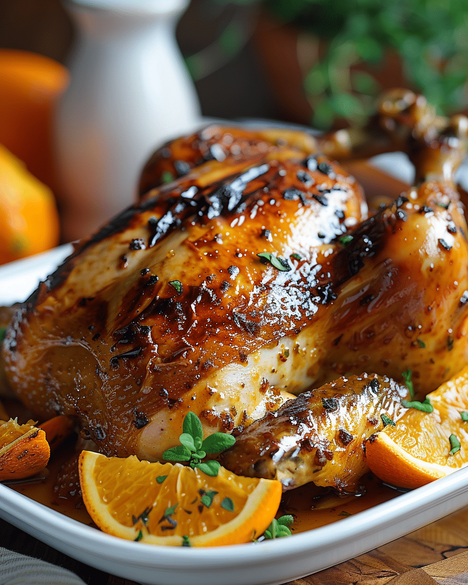 Sweet and Savory Roasted Orange Chicken