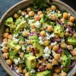 Chickpea Feta Avocado Salad