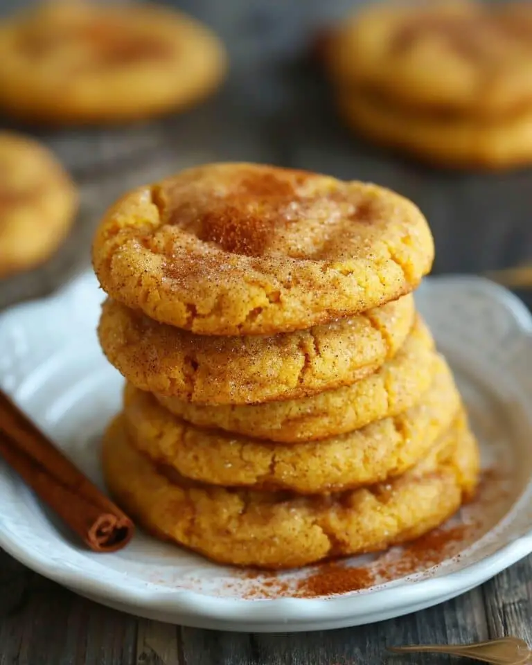Chewy Pumpkin Snickerdoodle Cookies