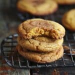 Chewy Pumpkin Snickerdoodle Cookies