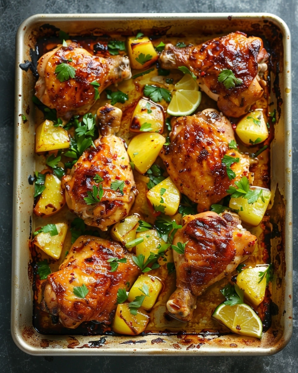 Tropical Hawaiian Chicken on a Sheet Pan