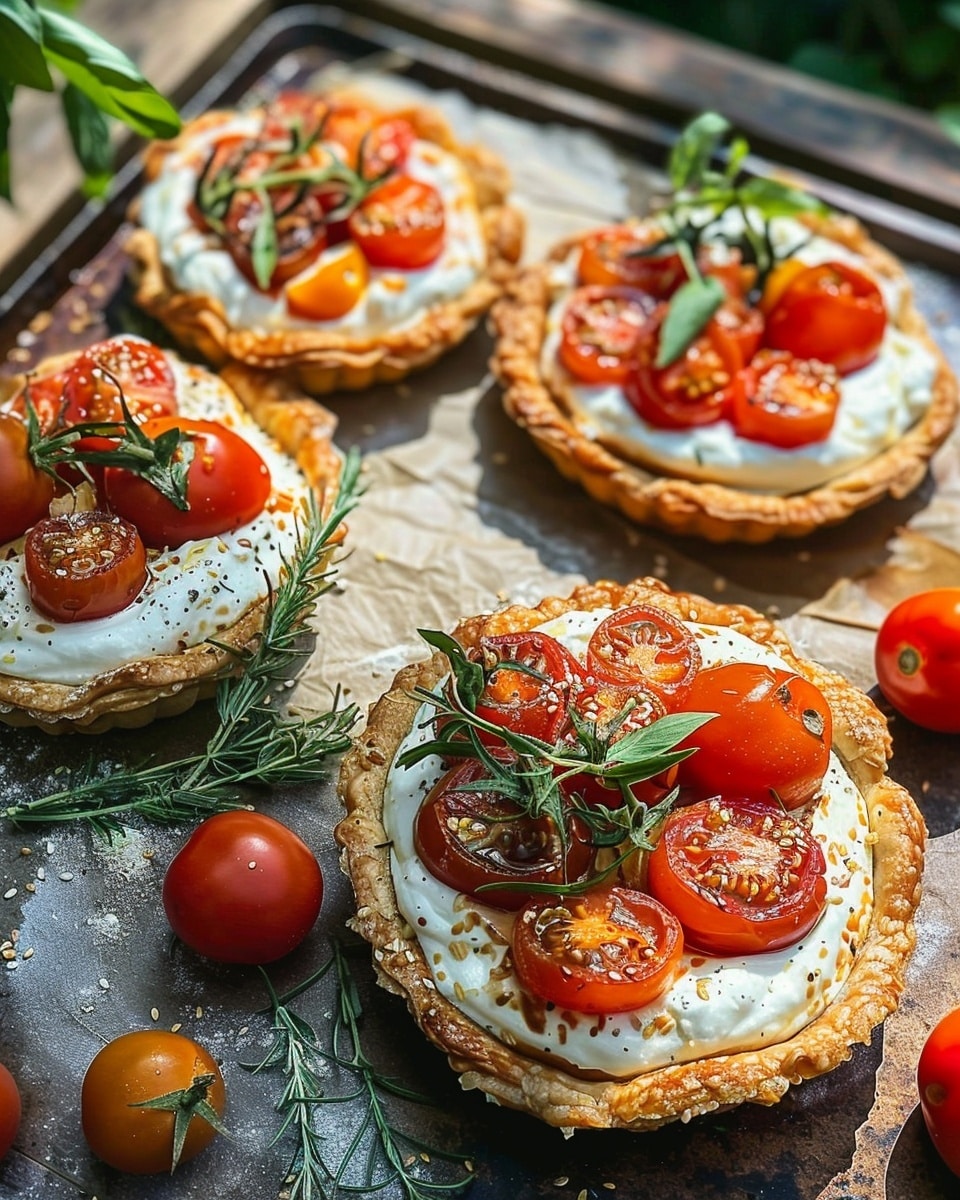 Cherry Tomato & Ricotta Tarts