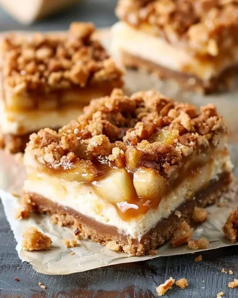 Caramel Apple Cheesecake Bars