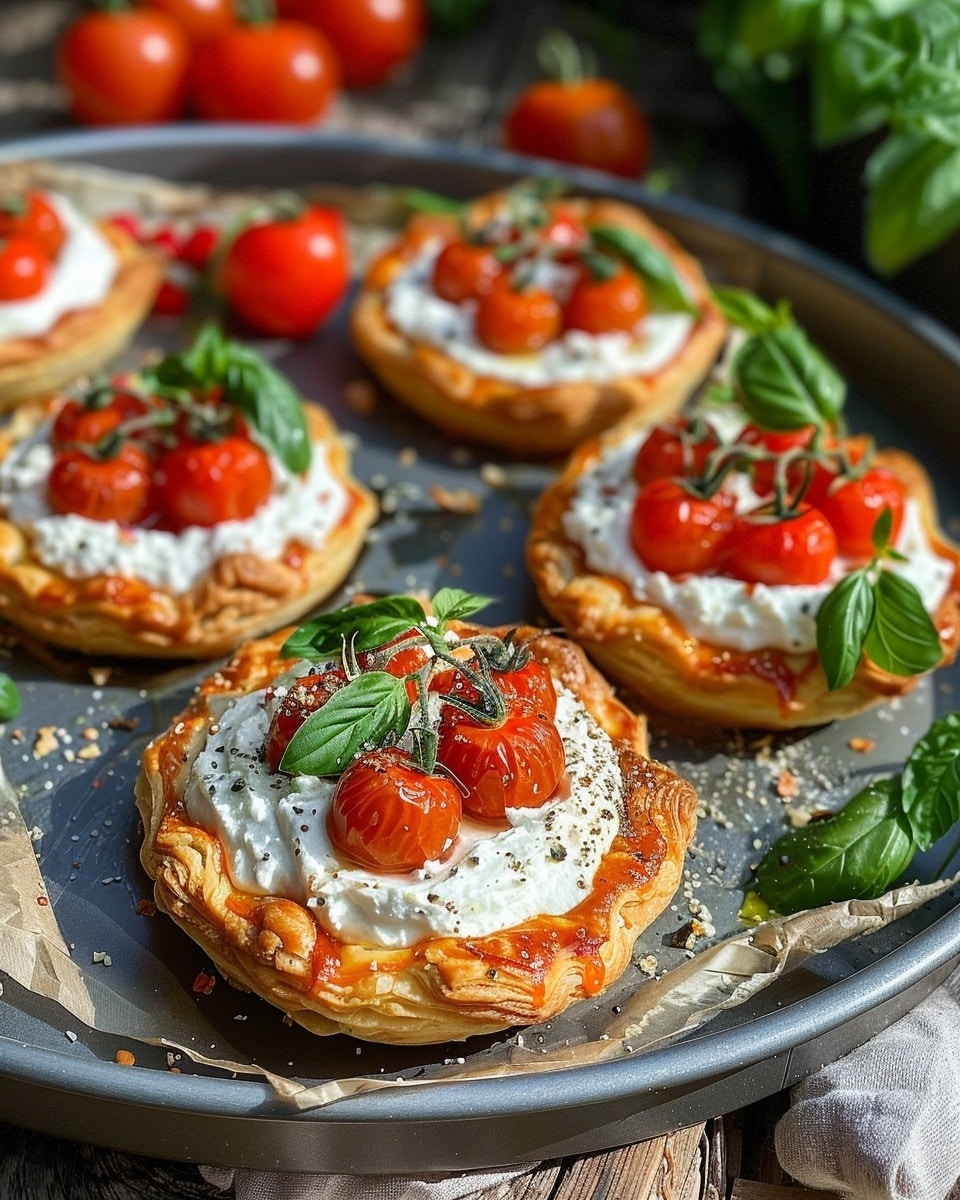 Cherry Tomato & Ricotta Tarts