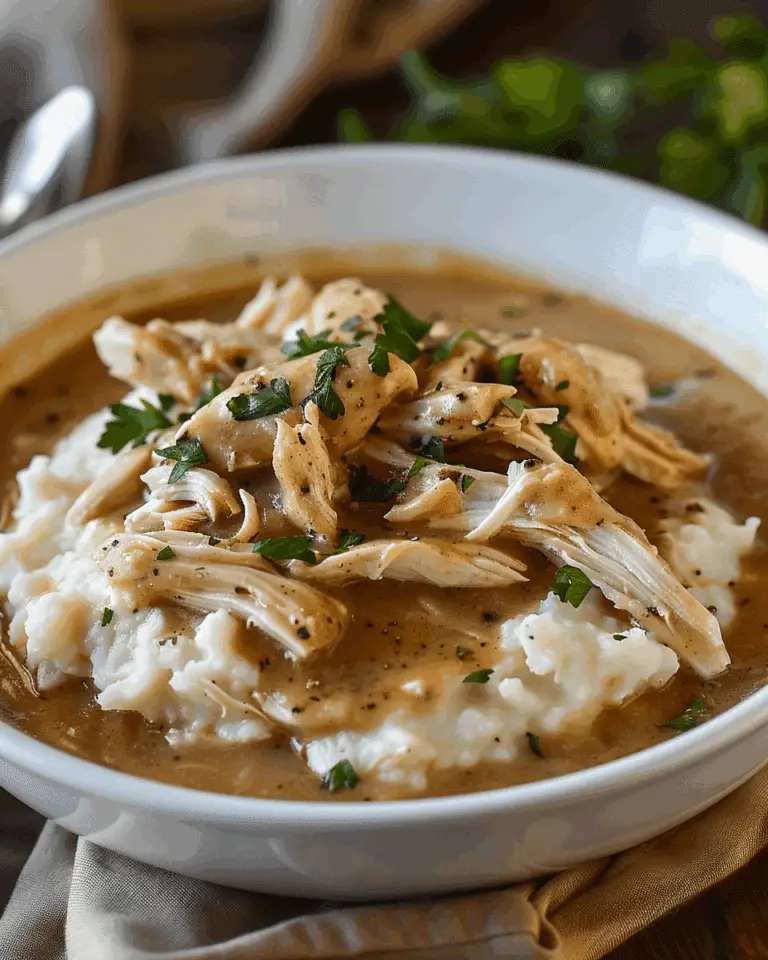 Easy Crockpot Chicken and Gravy