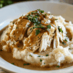 Easy Crockpot Chicken and Gravy
