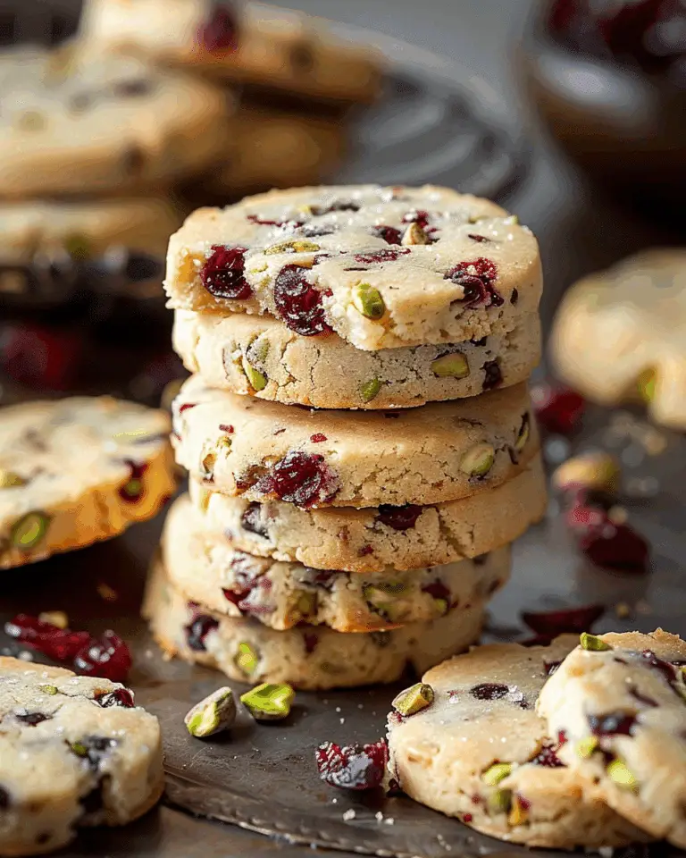 Cranberry Pistachio Shortbread