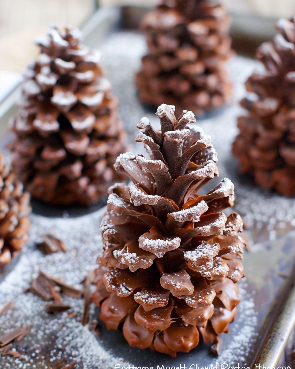 Edible Chocolate Pinecones