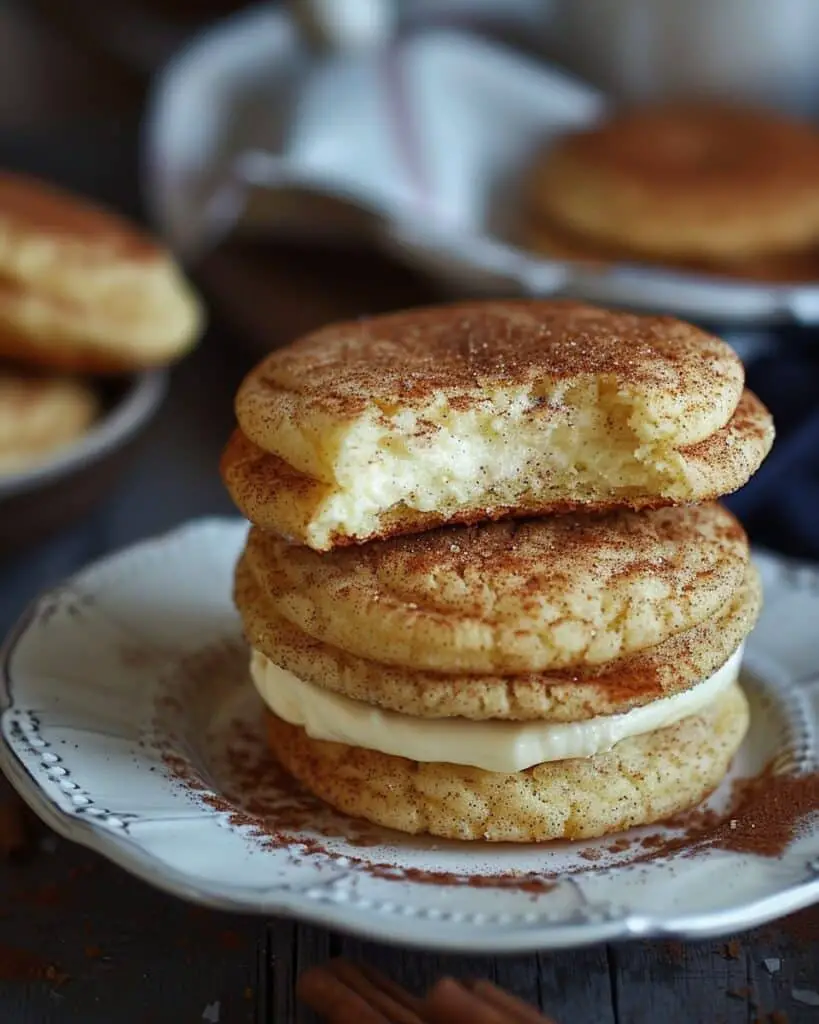Cheesecake Stuffed Snickerdoodles