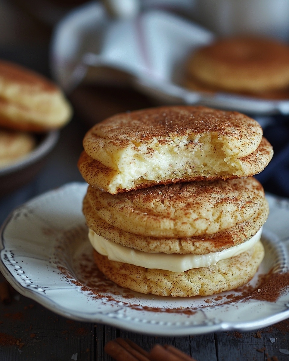 Cheesecake Stuffed Snickerdoodles