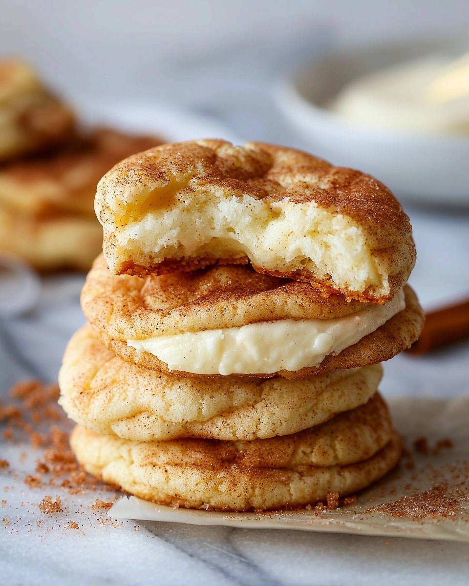 Cheesecake Stuffed Snickerdoodles