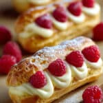 Lemon Raspberry Éclairs