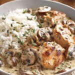 Creamy Chicken with Mushrooms and Dijon Sauce
