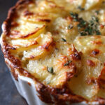 Creamy Baked Scalloped Potatoes with Gruyère and Thyme