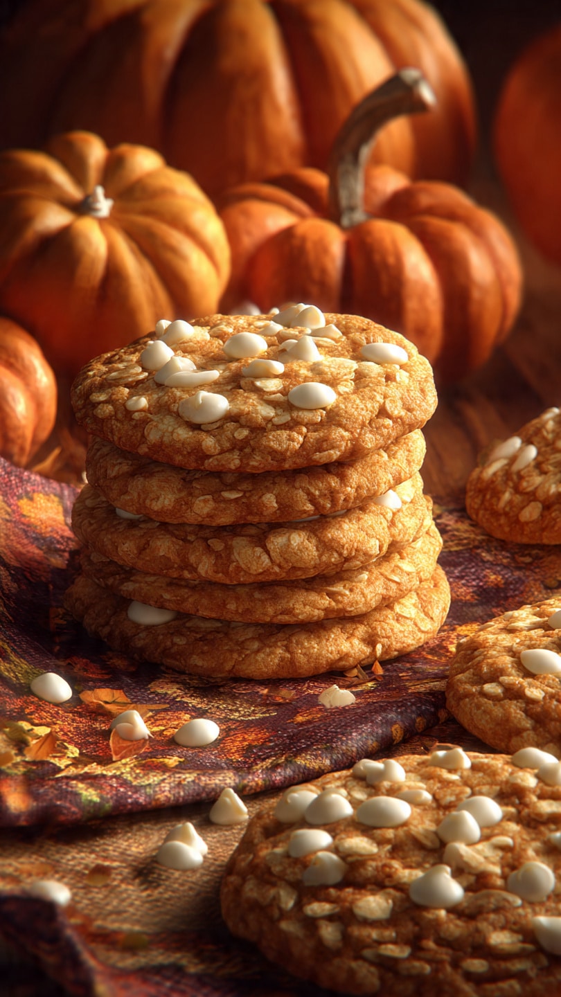 Pumpkin White Chocolate Chip Cookies