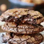 Double Chocolate Crackle Cookies
