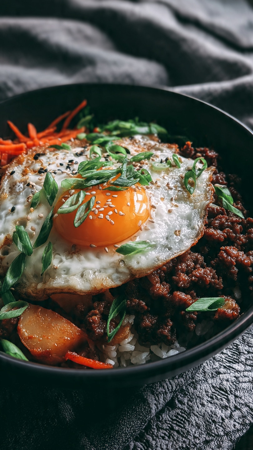 Quick & Easy Korean Ground Beef Bowl