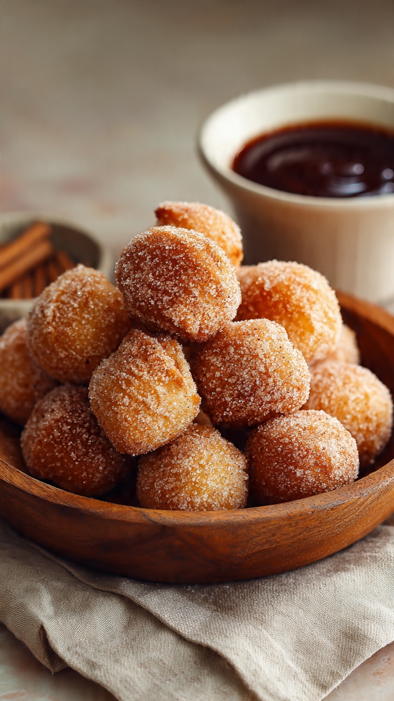 Fluffy Air Fryer Churro Bites Recipe