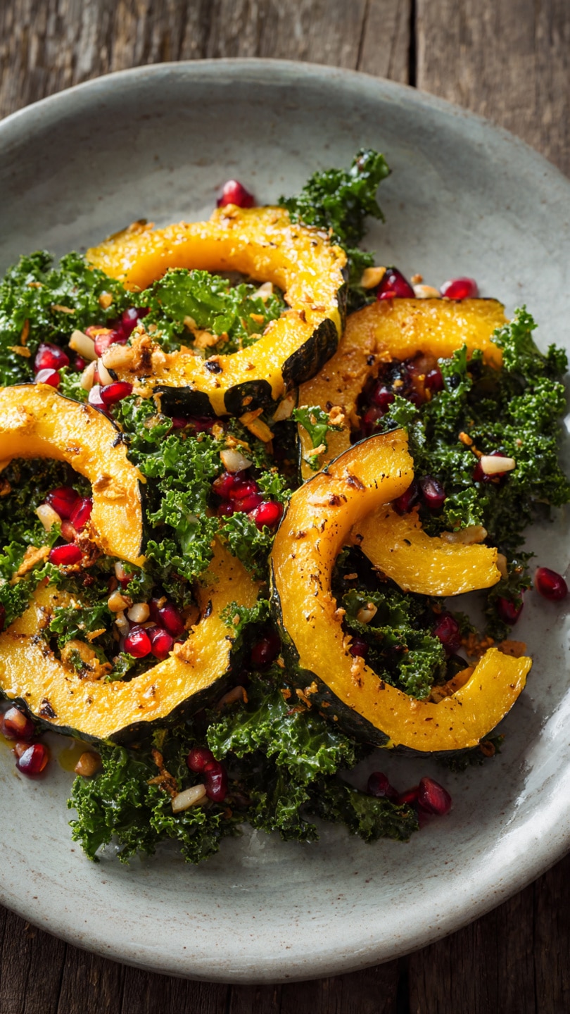 Maple-Roasted Squash & Kale Salad