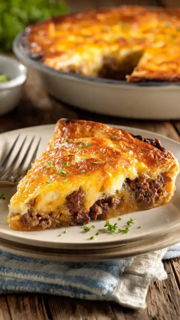 One-Pan Cheeseburger Pie Dinner