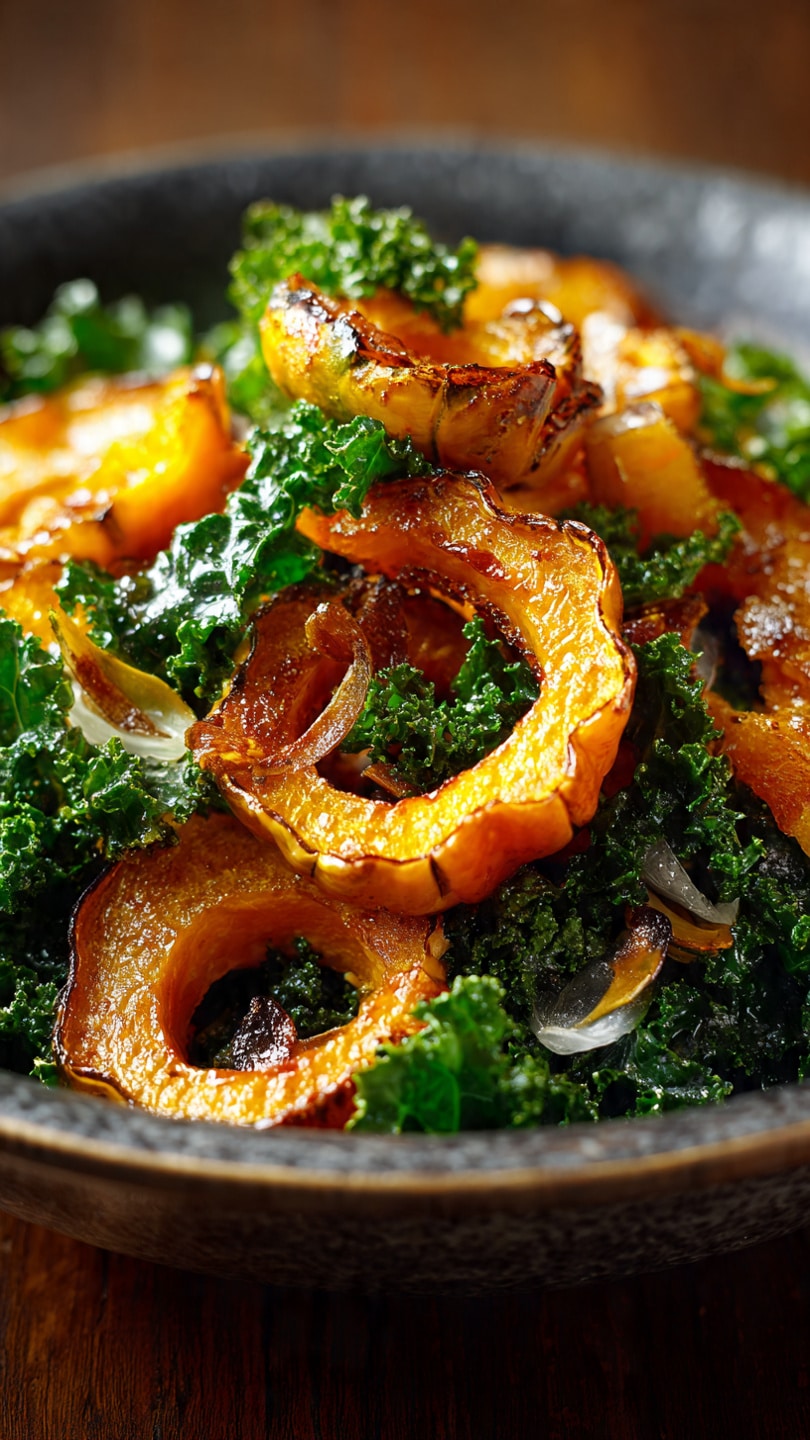 Maple-Roasted Squash & Kale Salad