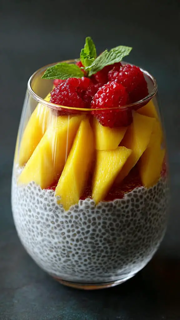 Easy Mango Coconut Chia Seed Pudding