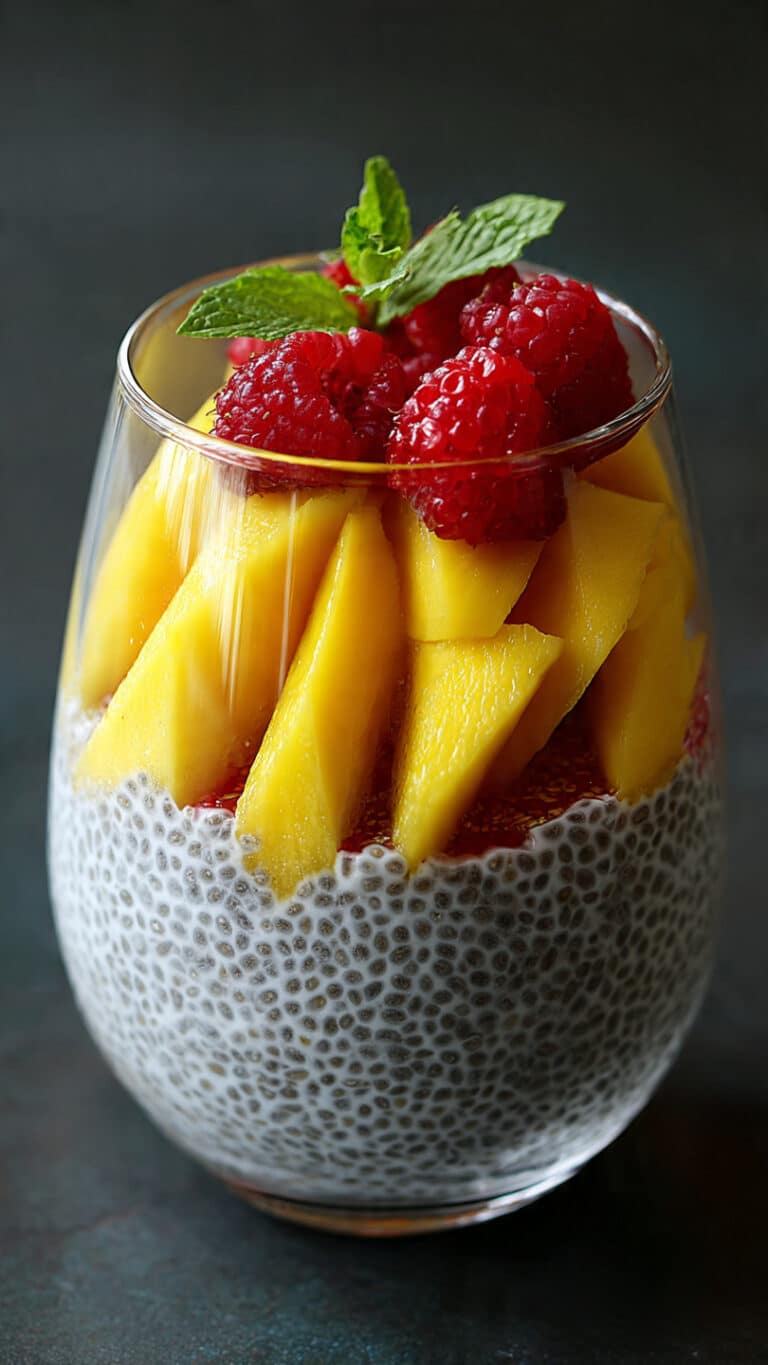 Easy Mango Coconut Chia Seed Pudding
