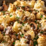 Garlic Cauliflower Mushroom Skillet